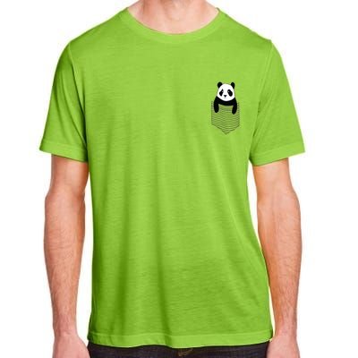 Cute Panda Pocket Adult ChromaSoft Performance T-Shirt