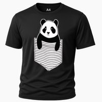 Cute Panda Pocket Cooling Performance Crew T-Shirt