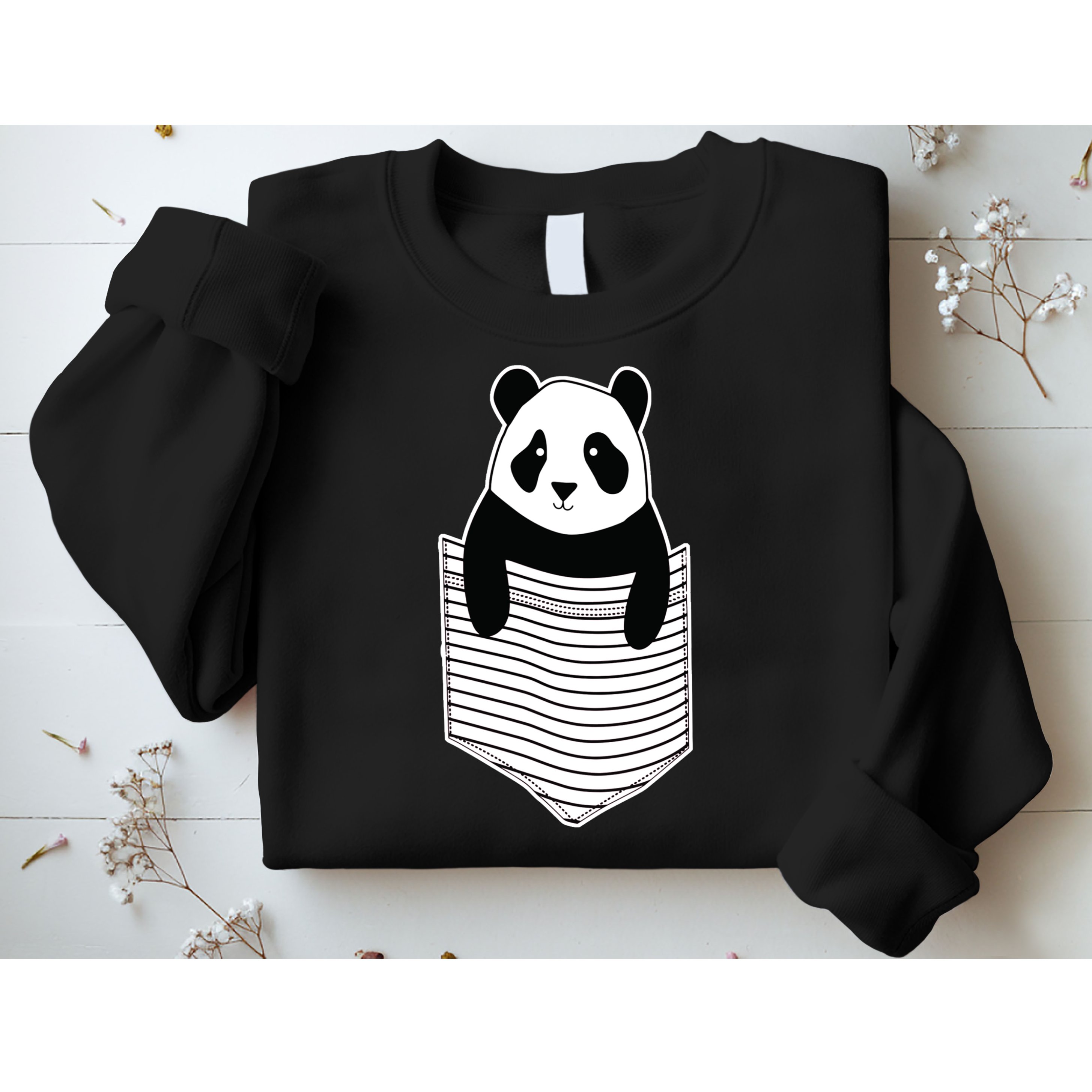 Cute Panda Pocket Sweatshirt