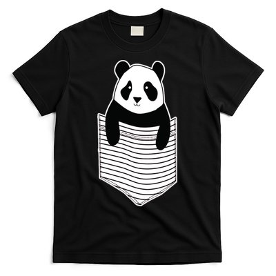 Cute Panda Pocket T-Shirt