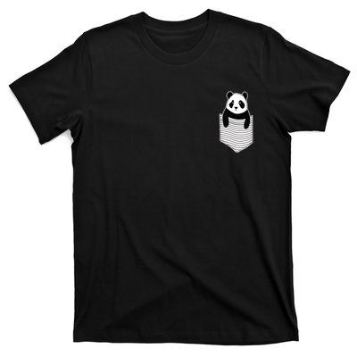 Cute Panda Pocket T-Shirt