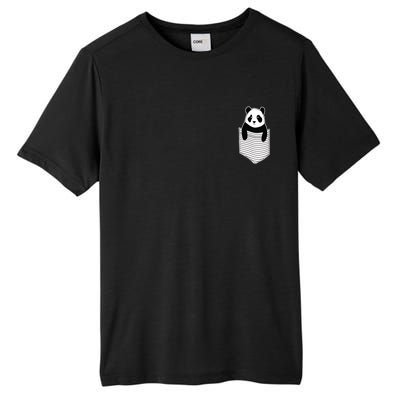 Cute Panda Pocket Tall Fusion ChromaSoft Performance T-Shirt