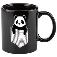 Cute Panda Pocket 11oz C Handle Ceramic Mug