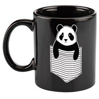 Cute Panda Pocket 11oz C Handle Ceramic Mug