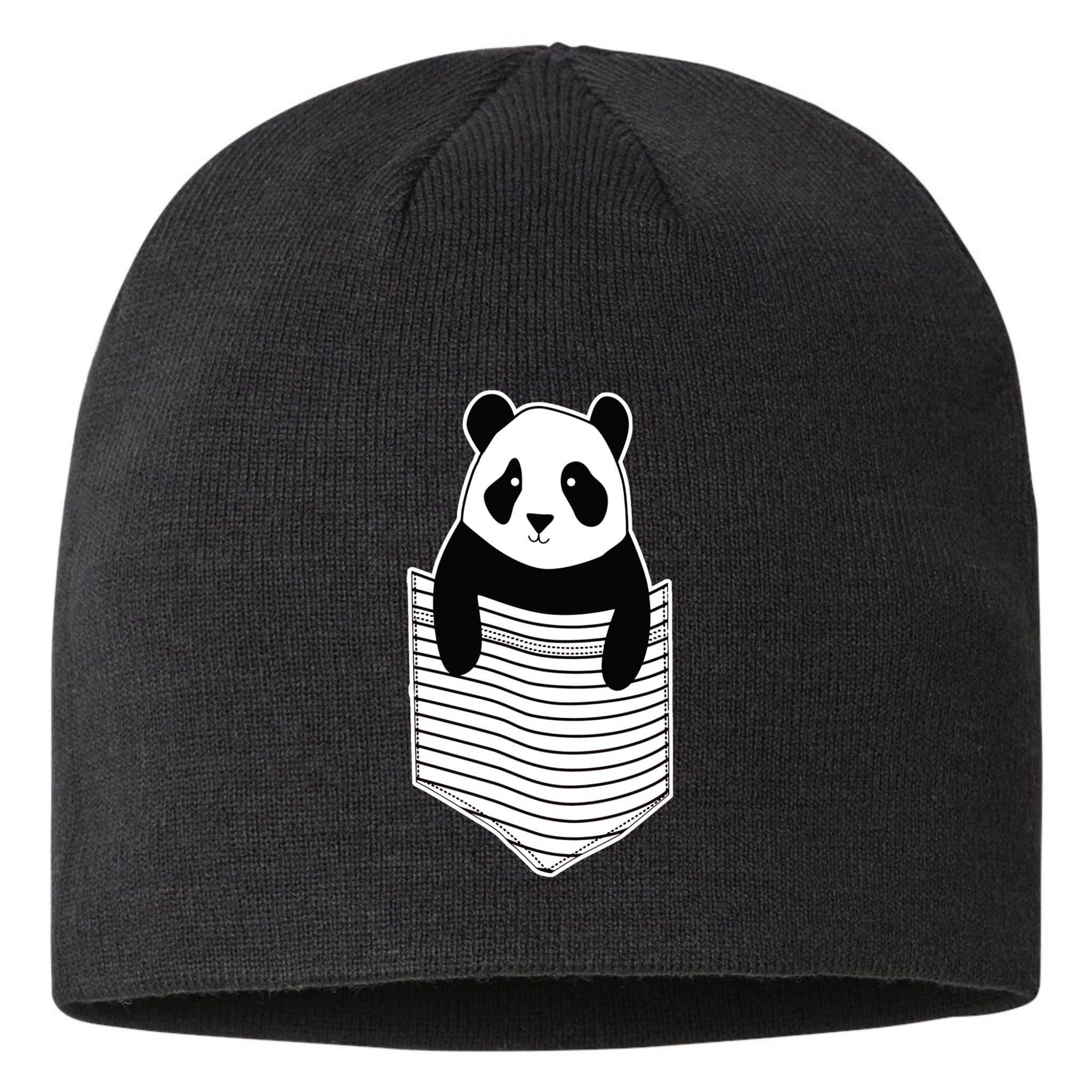 Cute Panda Pocket Sustainable Beanie