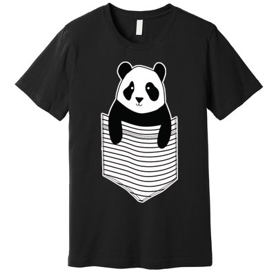 Cute Panda Pocket Premium T-Shirt