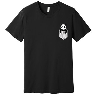 Cute Panda Pocket Premium T-Shirt