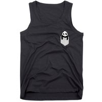 Cute Panda Pocket Tank Top