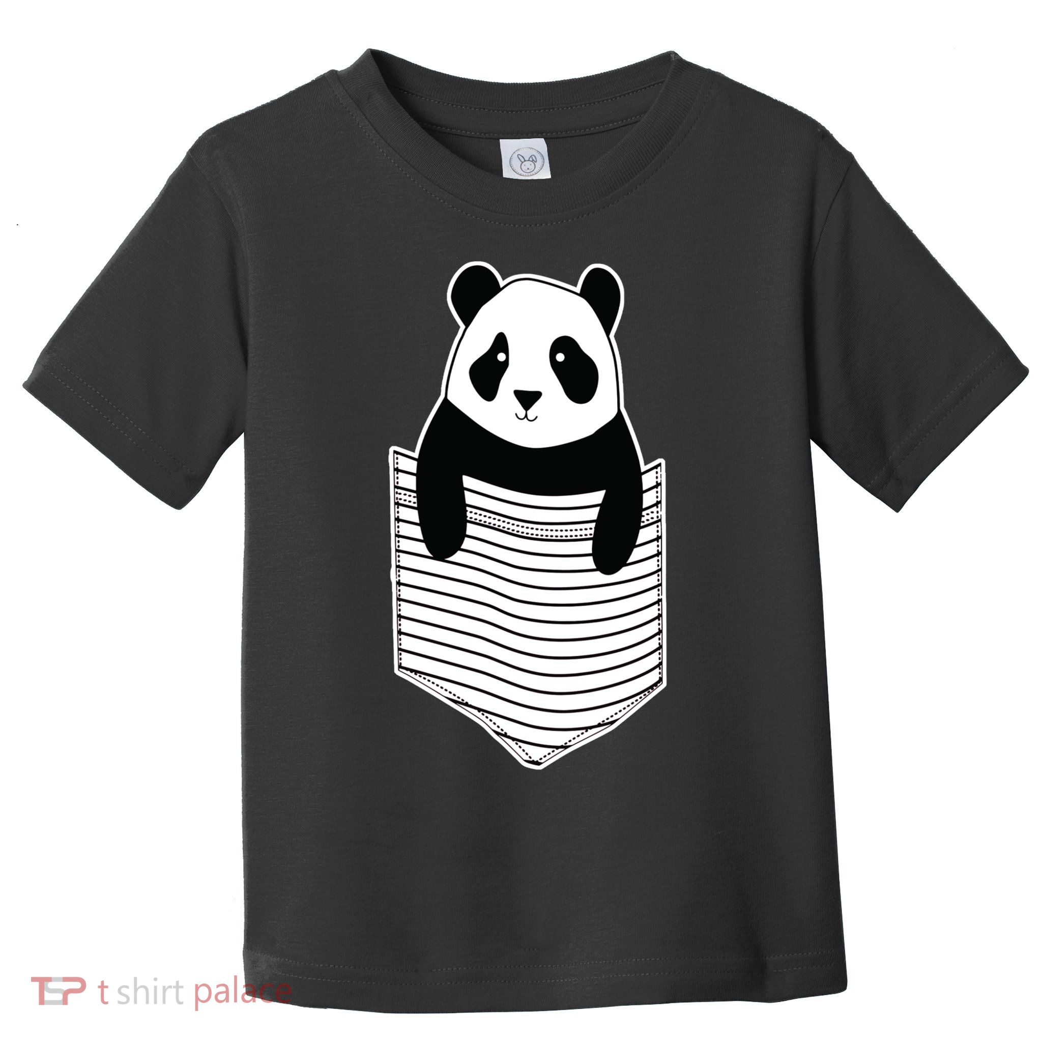 Cute Panda Pocket Toddler T-Shirt