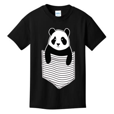 Cute Panda Pocket Kids T-Shirt