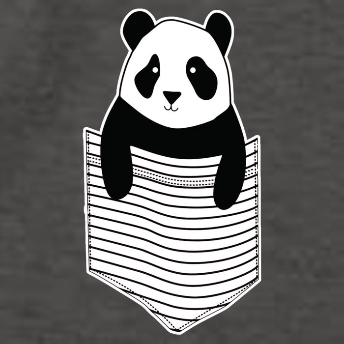 Cute Panda Pocket Vector Backpack