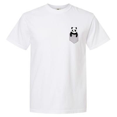 Cute Panda Pocket Garment-Dyed Heavyweight T-Shirt