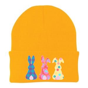 Cute Patterns Easter Bunnies Knit Cap Winter Beanie