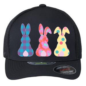 Cute Patterns Easter Bunnies Flexfit Unipanel Trucker Cap