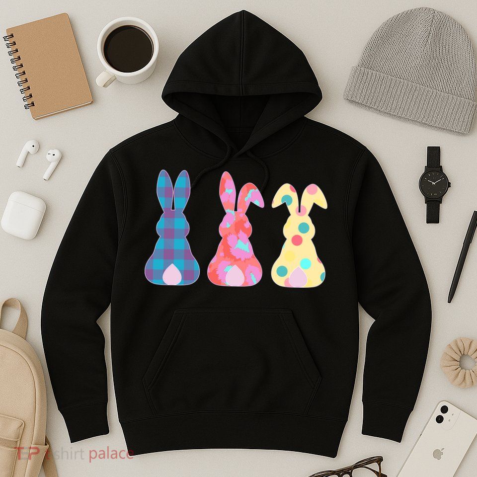 Cute Patterns Easter Bunnies Hoodie