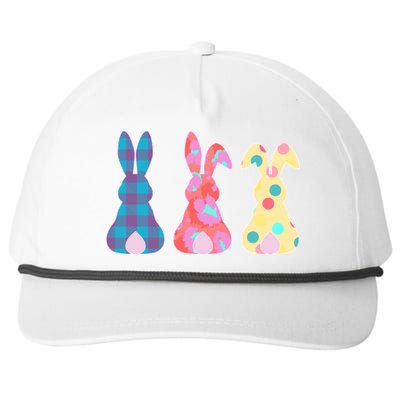 Cute Patterns Easter Bunnies Snapback Five-Panel Rope Hat