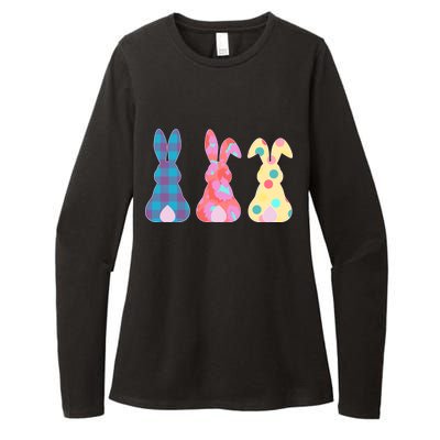 Cute Patterns Easter Bunnies Womens CVC Long Sleeve Shirt