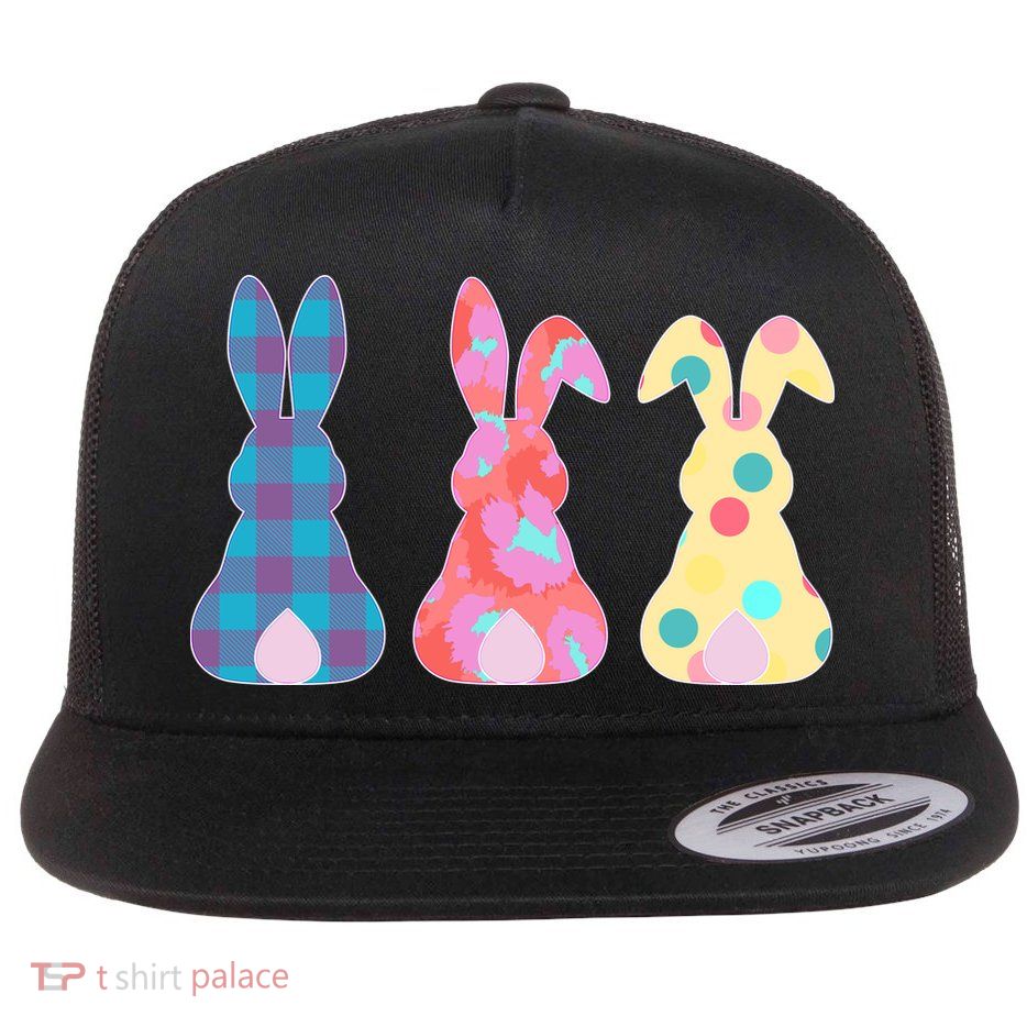 Cute Patterns Easter Bunnies Flatbill Hat