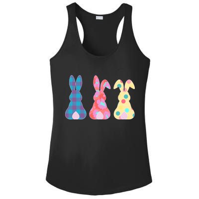 Cute Patterns Easter Bunnies Ladies PosiCharge Competitor Racerback Tank