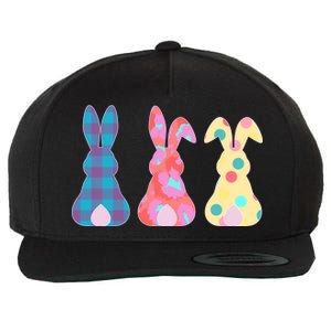 Cute Patterns Easter Bunnies Wool Snapback Cap