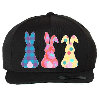 Cute Patterns Easter Bunnies Wool Snapback Cap