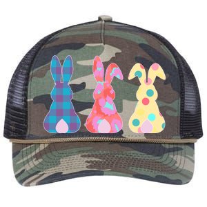 Cute Patterns Easter Bunnies Retro Rope Trucker Hat Cap