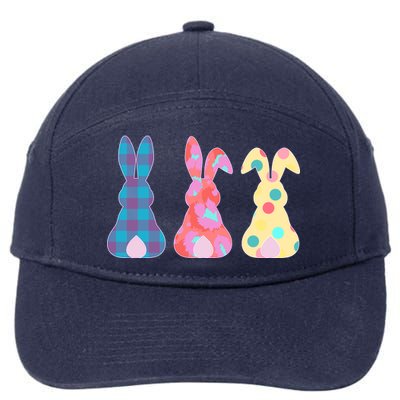 Cute Patterns Easter Bunnies 7-Panel Snapback Hat