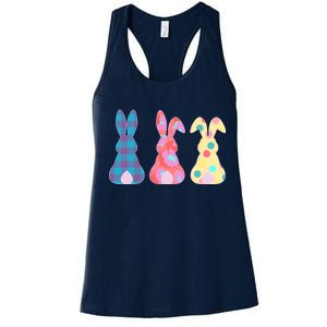 Cute Patterns Easter Bunnies Women's Racerback Tank