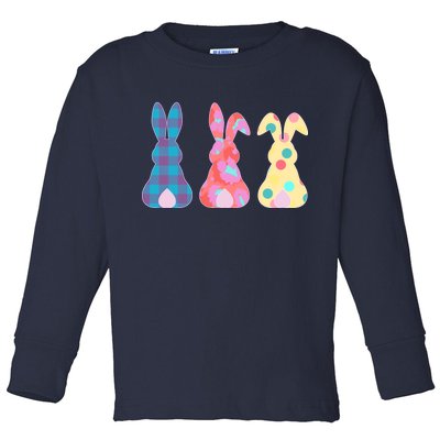 Cute Patterns Easter Bunnies Toddler Long Sleeve Shirt