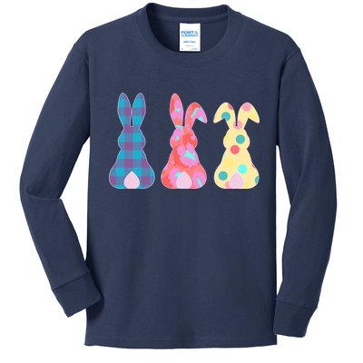 Cute Patterns Easter Bunnies Kids Long Sleeve Shirt