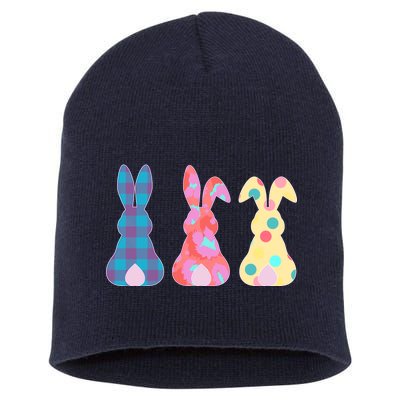 Cute Patterns Easter Bunnies Short Acrylic Beanie