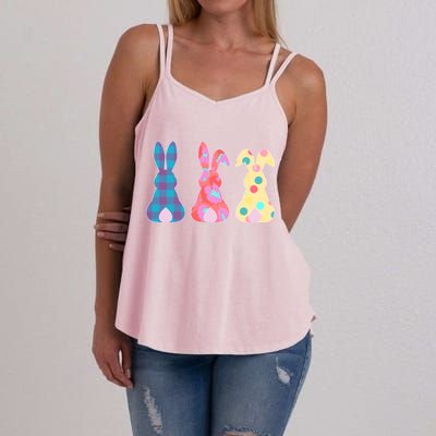 Cute Patterns Easter Bunnies Women's Strappy Tank