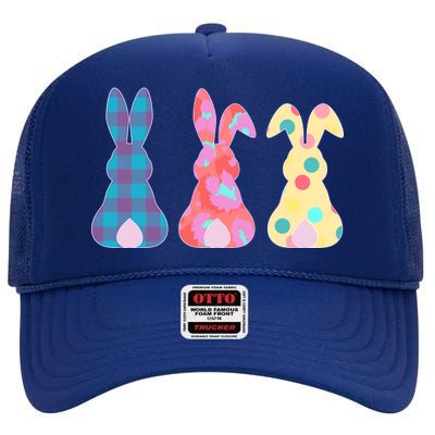 Cute Patterns Easter Bunnies High Crown Mesh Back Trucker Hat