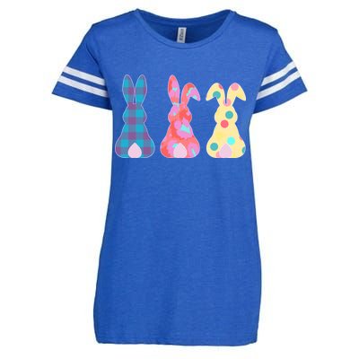 Cute Patterns Easter Bunnies Enza Ladies Jersey Football T-Shirt