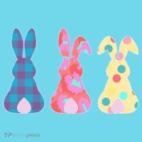 Cute Patterns Easter Bunnies Premium T-Shirt