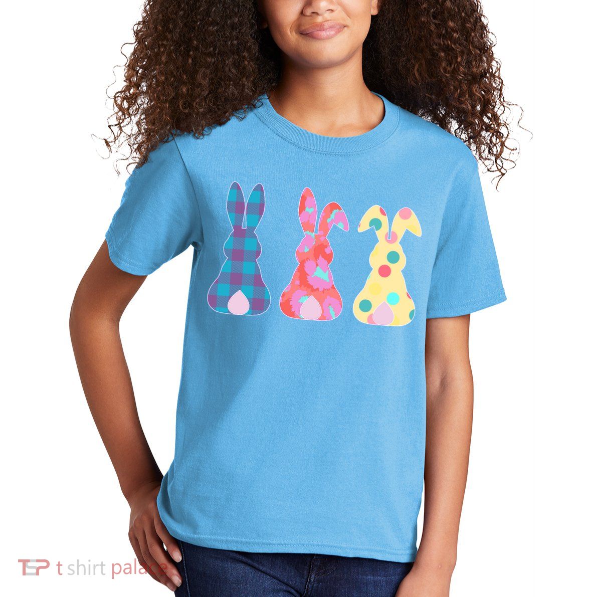 Cute Patterns Easter Bunnies Kids T-Shirt