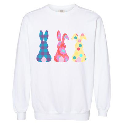 Cute Patterns Easter Bunnies Garment-Dyed Sweatshirt