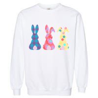 Cute Patterns Easter Bunnies Garment-Dyed Sweatshirt