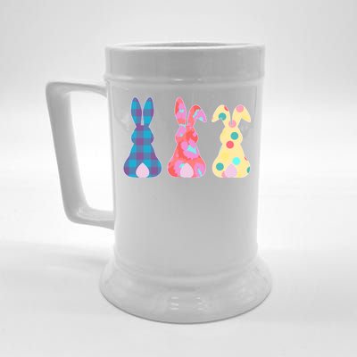 Cute Patterns Easter Bunnies Beer Stein