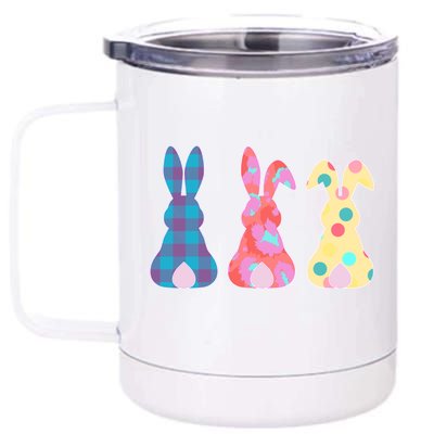 Cute Patterns Easter Bunnies 12 oz Stainless Steel Tumbler Cup