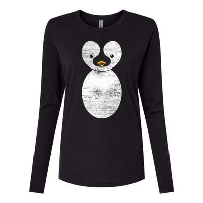 Cute Penguin Womens Cotton Relaxed Long Sleeve T-Shirt