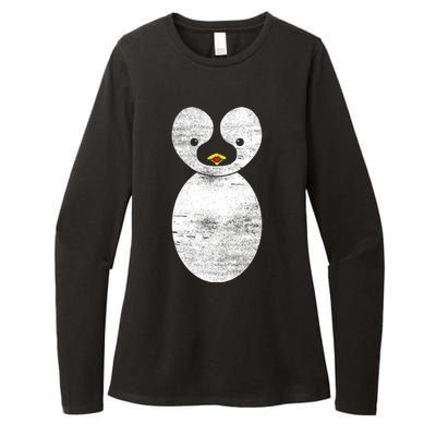 Cute Penguin Womens CVC Long Sleeve Shirt