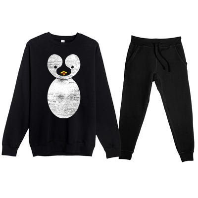 Cute Penguin Premium Crewneck Sweatsuit Set