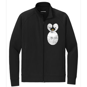 Cute Penguin Stretch Full-Zip Cadet Jacket