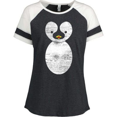 Cute Penguin Enza Ladies Jersey Colorblock Tee