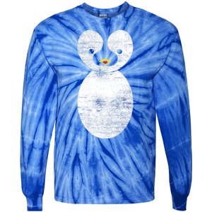 Cute Penguin Tie-Dye Long Sleeve Shirt