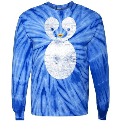 Cute Penguin Tie-Dye Long Sleeve Shirt