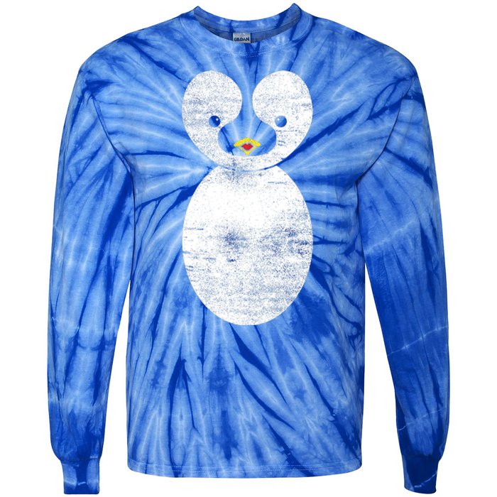 Cute Penguin Tie-Dye Long Sleeve Shirt