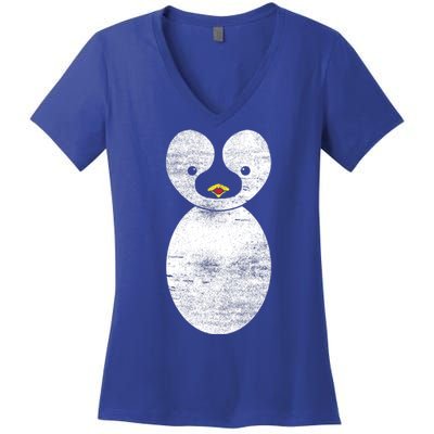 Cute Penguin Women's V-Neck T-Shirt