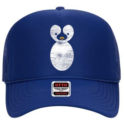 Cute Penguin High Crown Mesh Back Trucker Hat